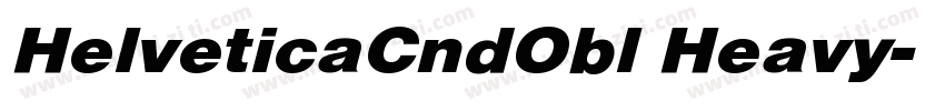 HelveticaCndObl Heavy字体转换